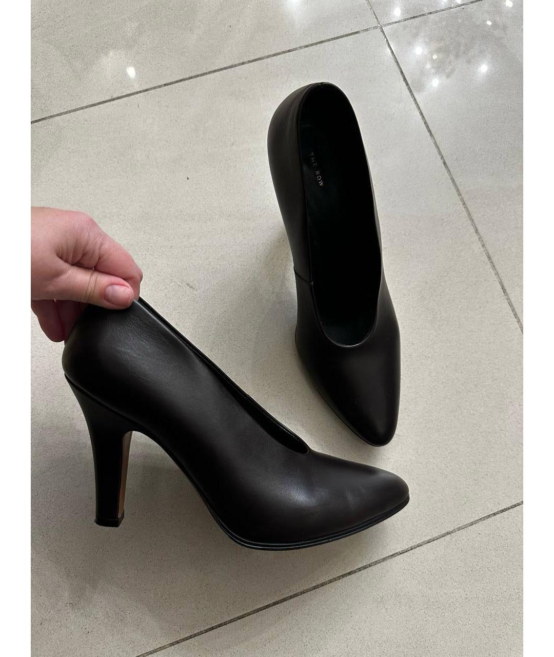 THE ROW Коричневые кожаные туфли, фото 5