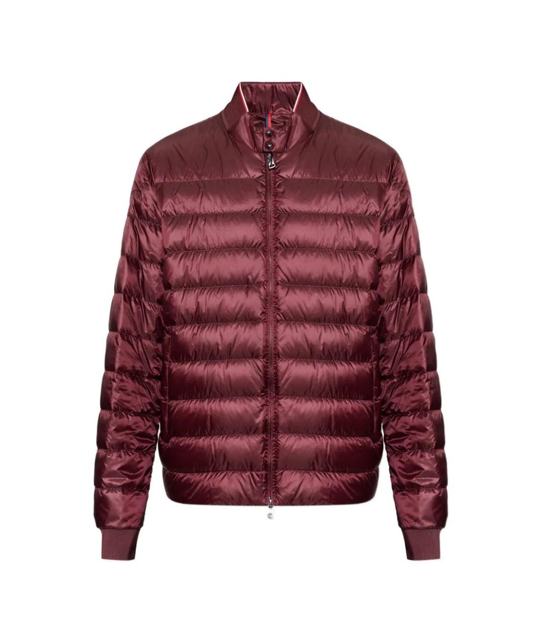 MONCLER Красная полиэстеровая куртка, фото 1