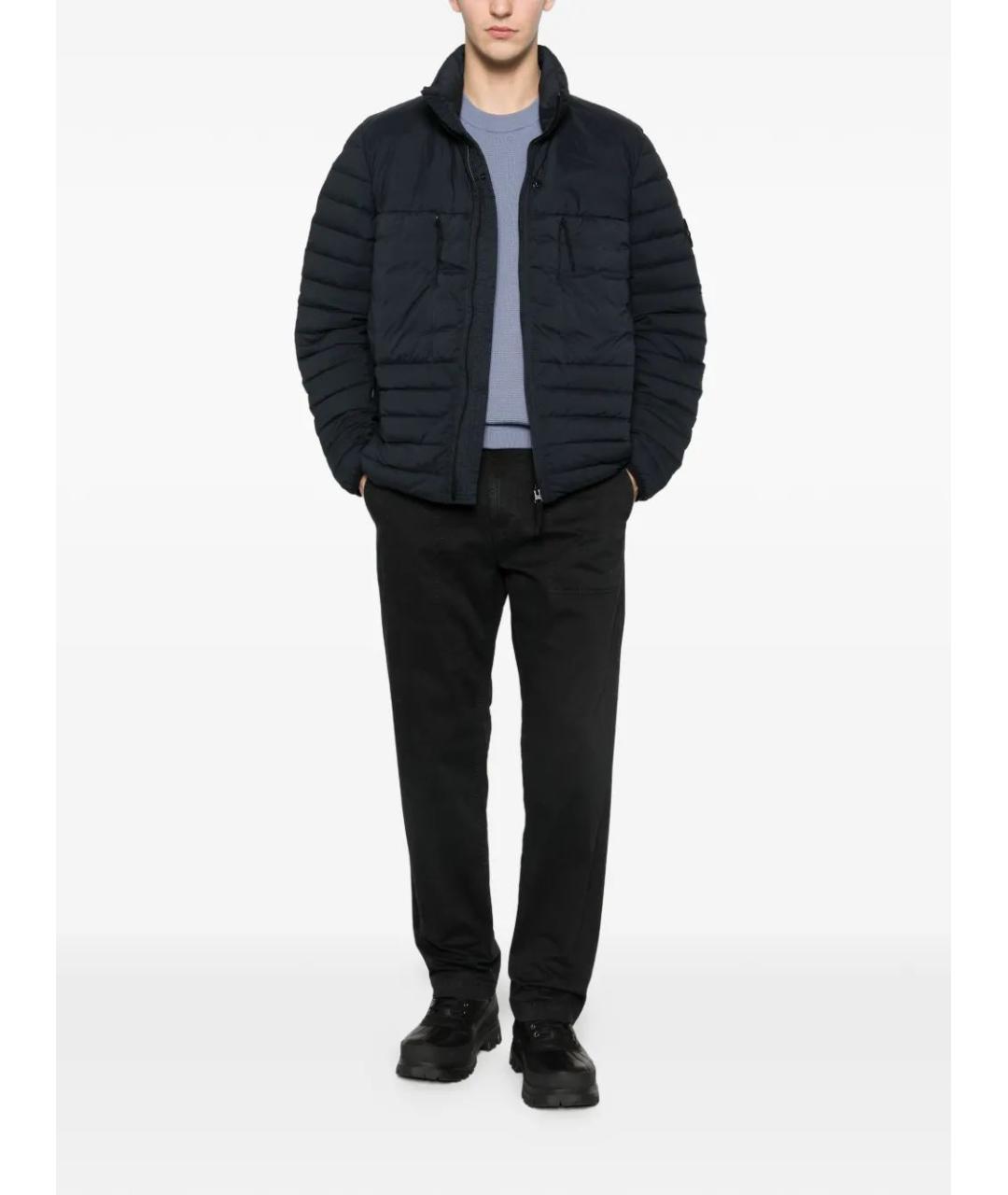 STONE ISLAND Темно-синяя полиамидовая куртка, фото 2