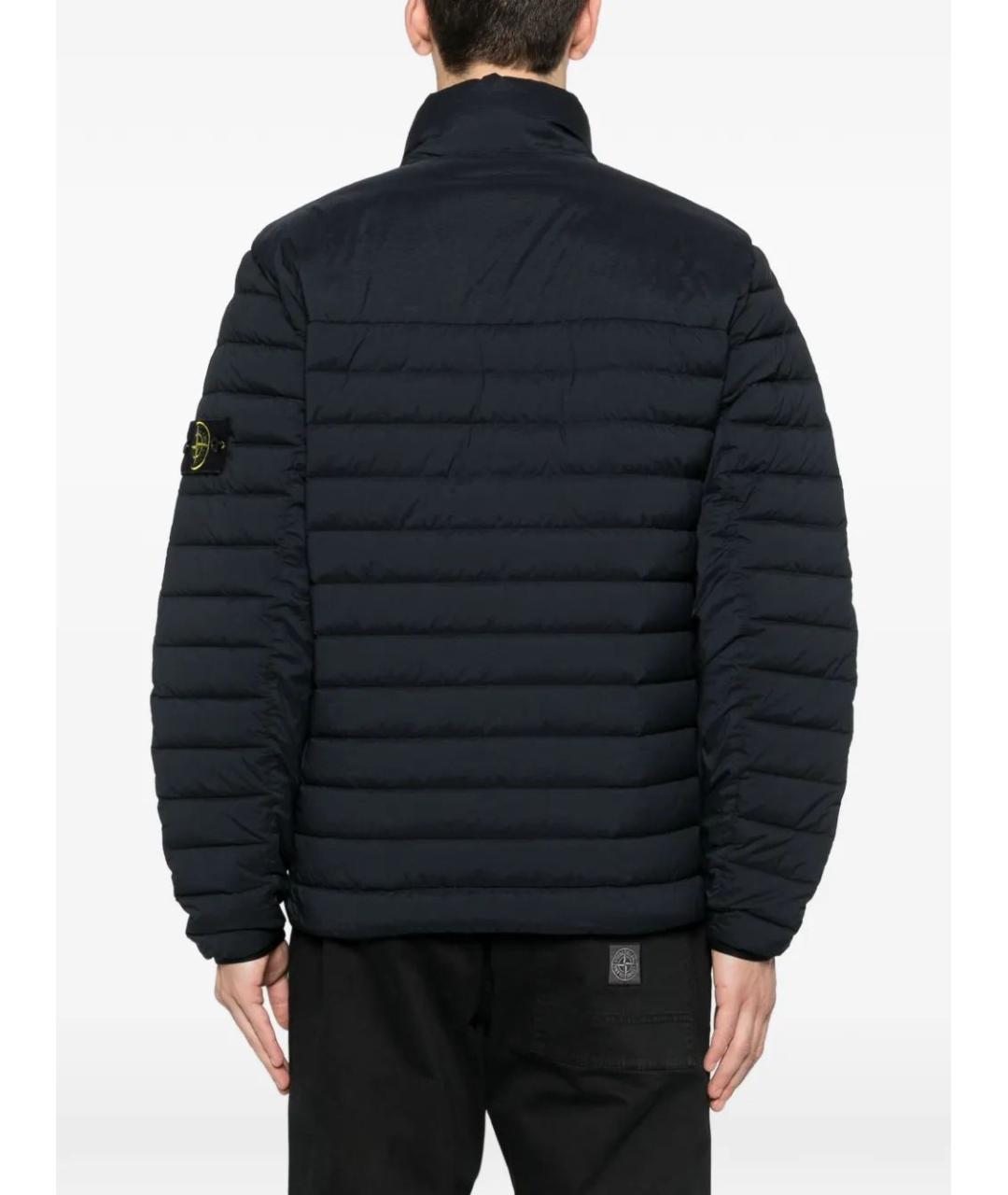 STONE ISLAND Темно-синяя полиамидовая куртка, фото 4