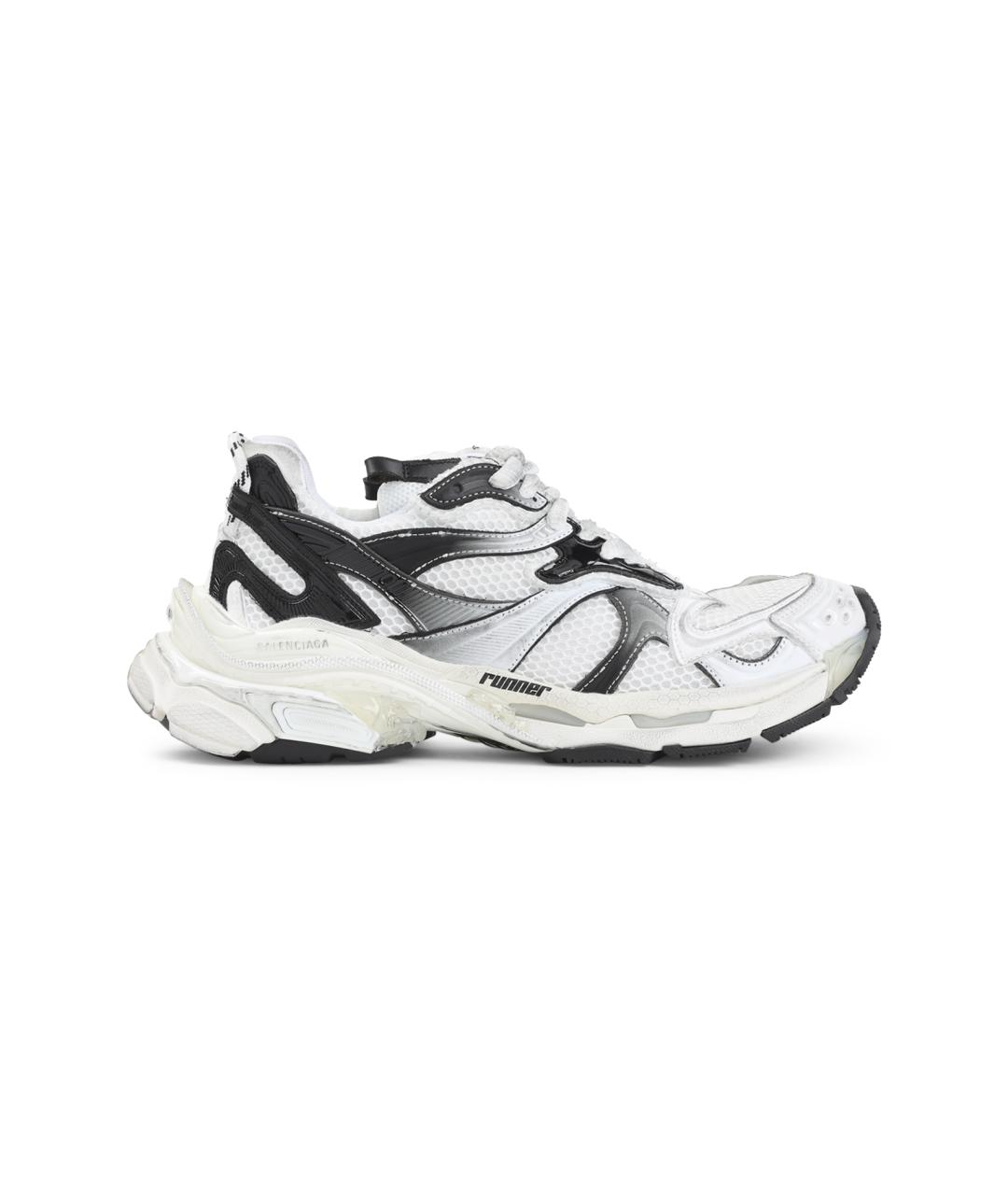 BALENCIAGA Белые синтетические низкие кроссовки / кеды, фото 1