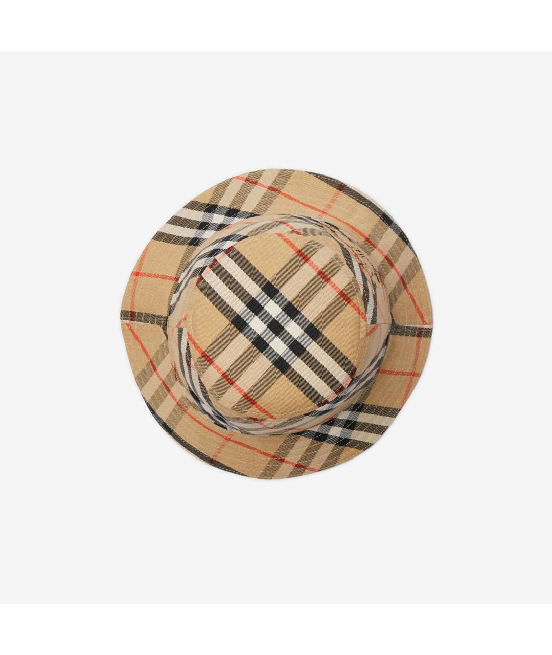 BURBERRY Бежевая синтетическая панама, фото 3