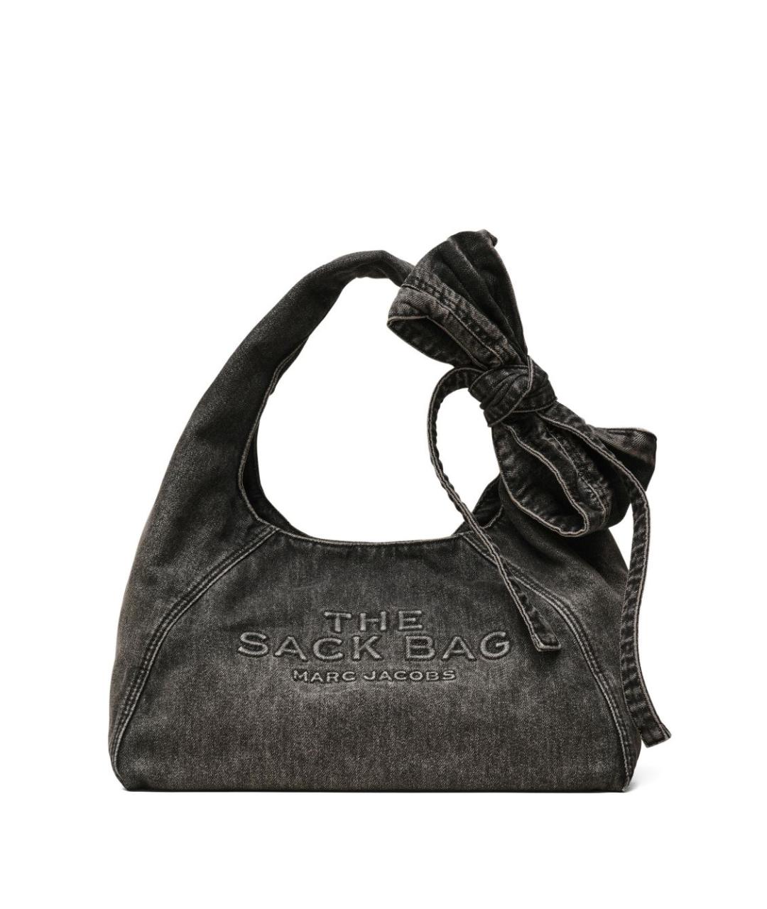 MARC JACOBS Черная хлопковая сумка с короткими ручками, фото 1