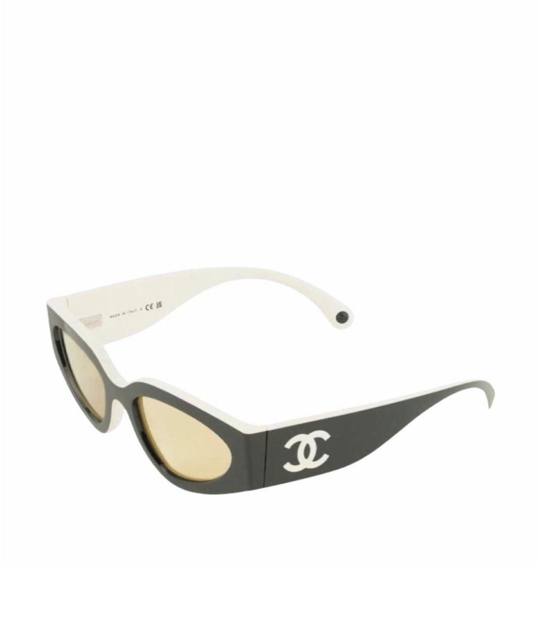 CHANEL Черные пластиковые солнцезащитные очки, фото 6