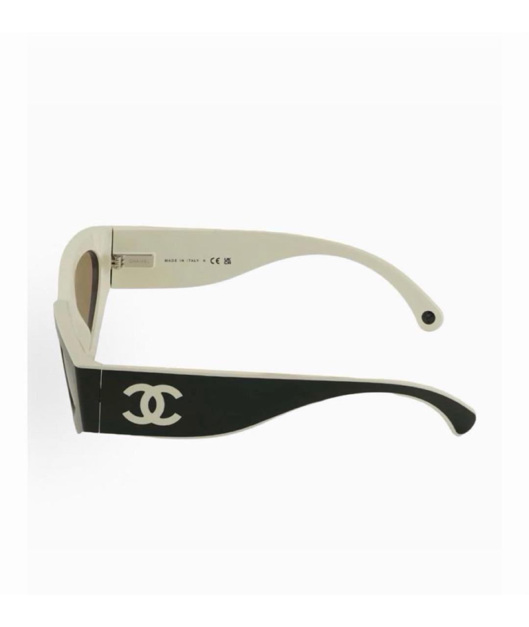 CHANEL Черные пластиковые солнцезащитные очки, фото 2