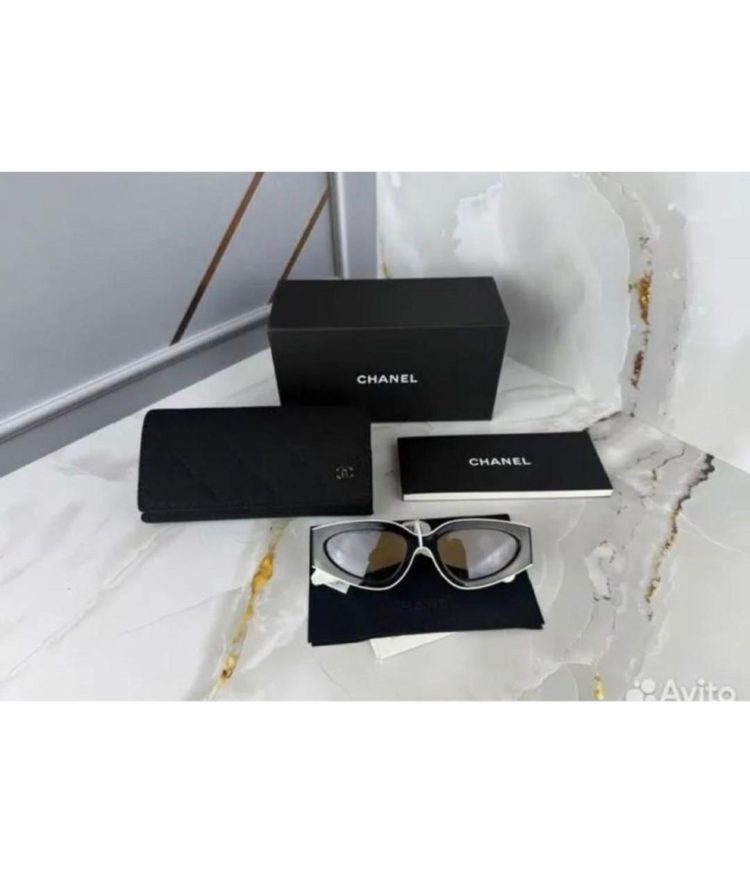 CHANEL Черные пластиковые солнцезащитные очки, фото 5