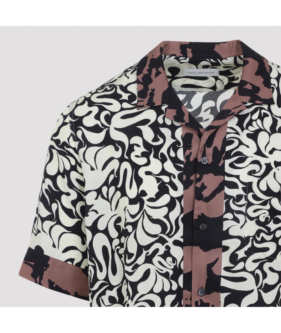 DRIES VAN NOTEN Черная кэжуал рубашка, фото 3