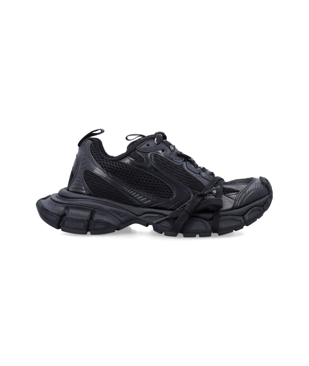 BALENCIAGA Черные синтетические низкие кроссовки / кеды, фото 1