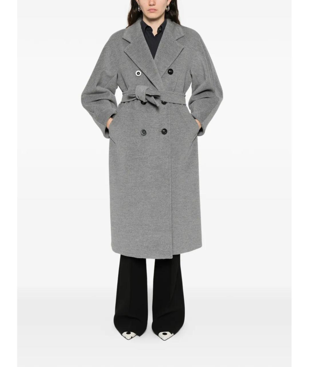 MAX MARA Серое кашемировое пальто, фото 5