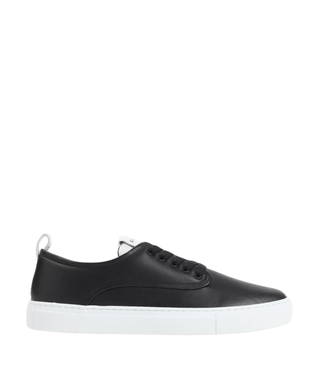 GIVENCHY Черные кожаные низкие кроссовки / кеды, фото 1