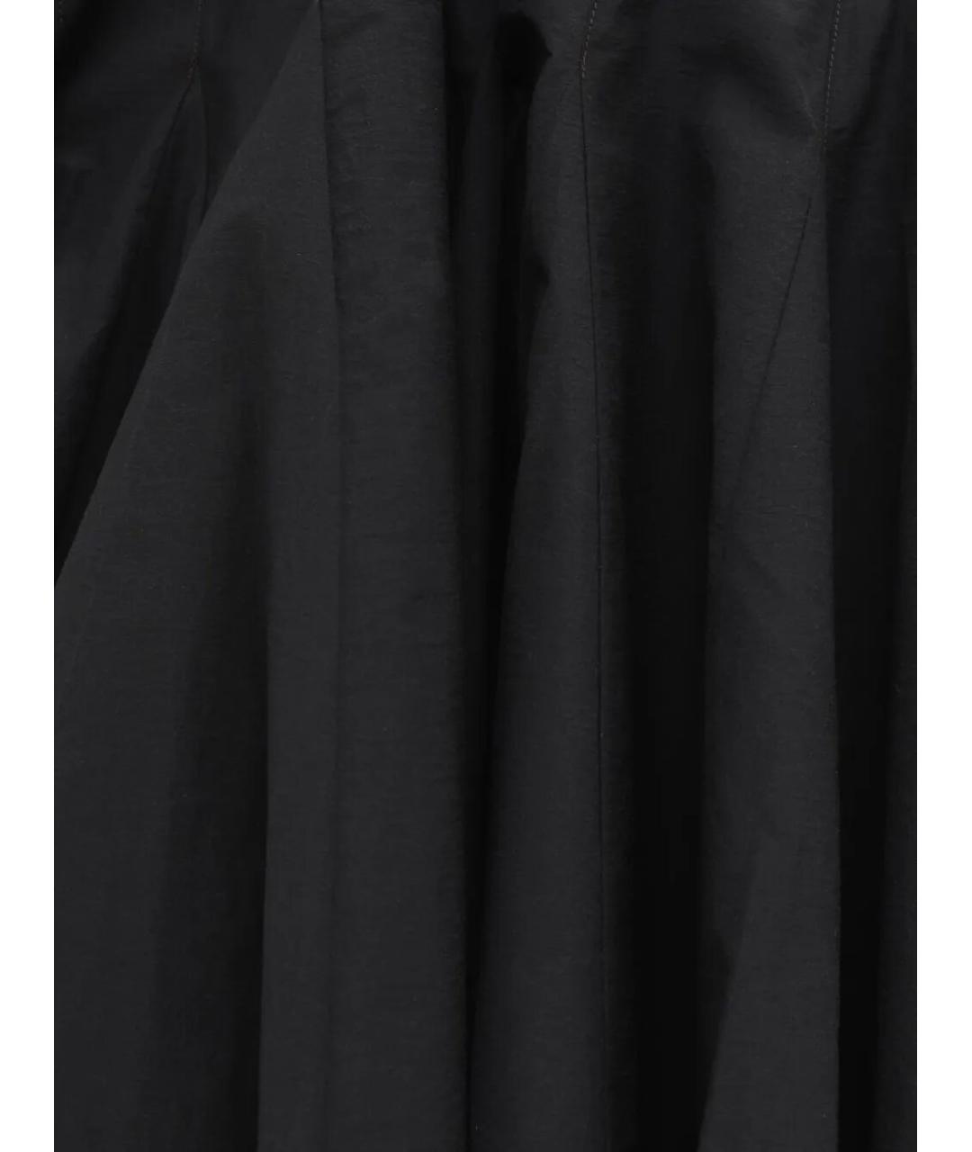 JACQUEMUS Черное хлопковое коктейльное платье, фото 5