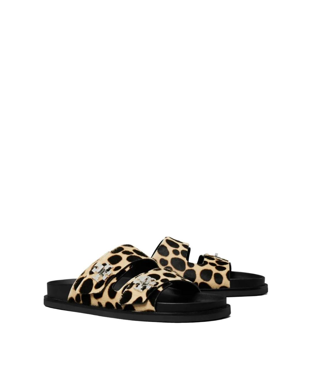 TORY BURCH Черные кожаные сандалии, фото 3