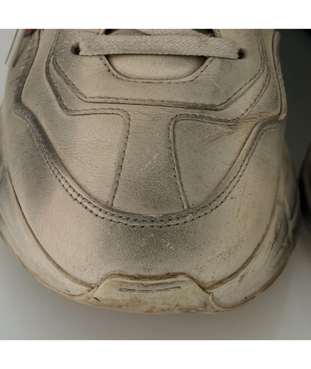 GUCCI Бежевые кожаные кроссовки, фото 6