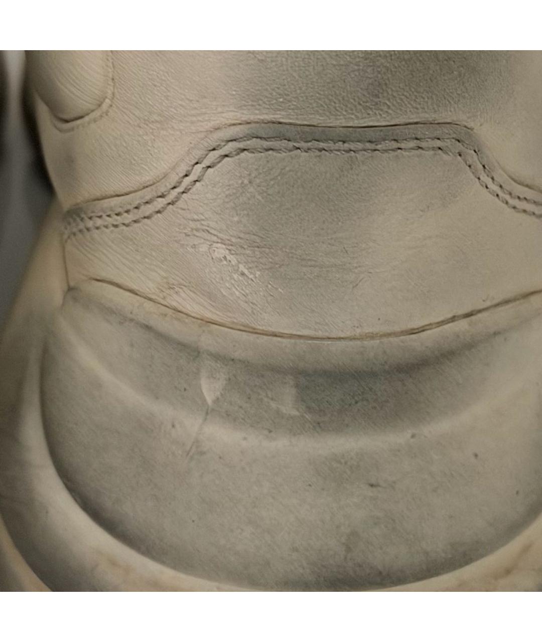 GUCCI Бежевые кожаные кроссовки, фото 8