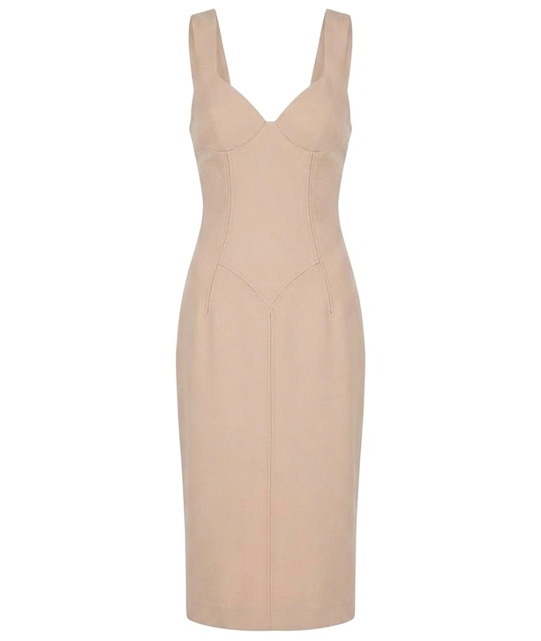 DOLCE&GABBANA Розовое вискозное коктейльное платье, фото 1