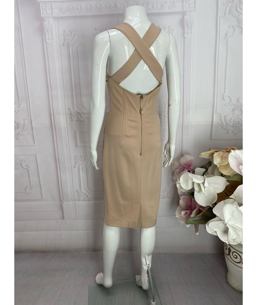 DOLCE&GABBANA Розовое вискозное коктейльное платье, фото 8