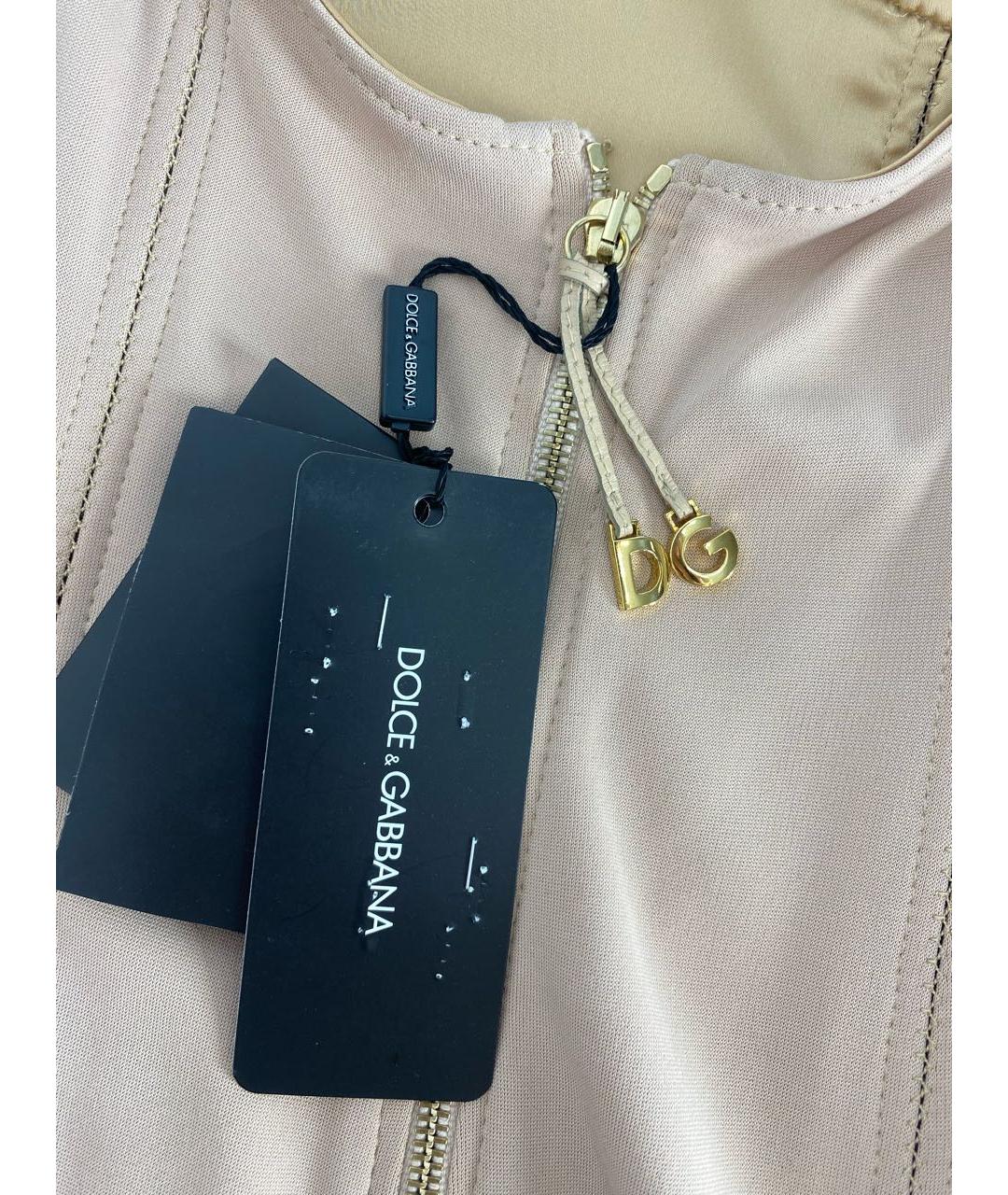 DOLCE&GABBANA Розовое вискозное коктейльное платье, фото 5