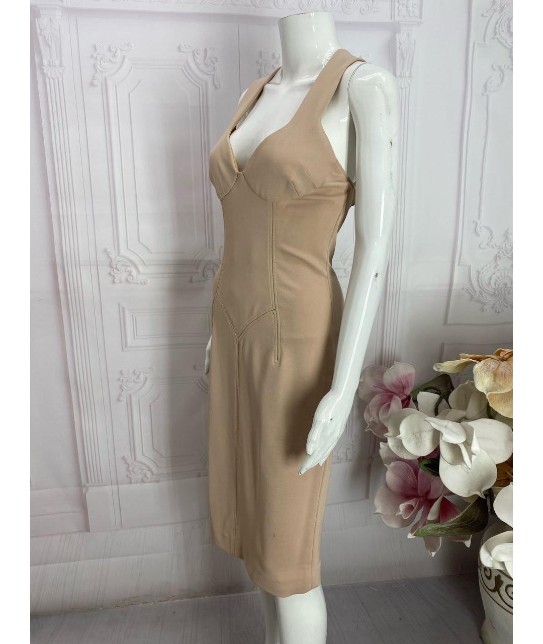 DOLCE&GABBANA Розовое вискозное коктейльное платье, фото 6