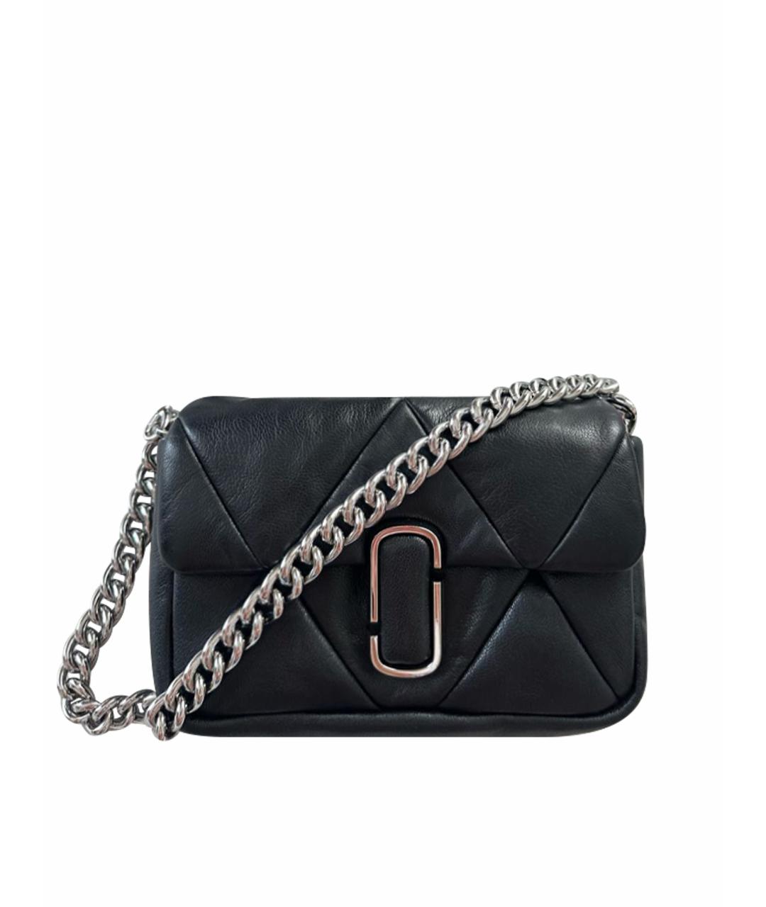 MARC BY MARC JACOBS Черная кожаная сумка с короткими ручками, фото 1
