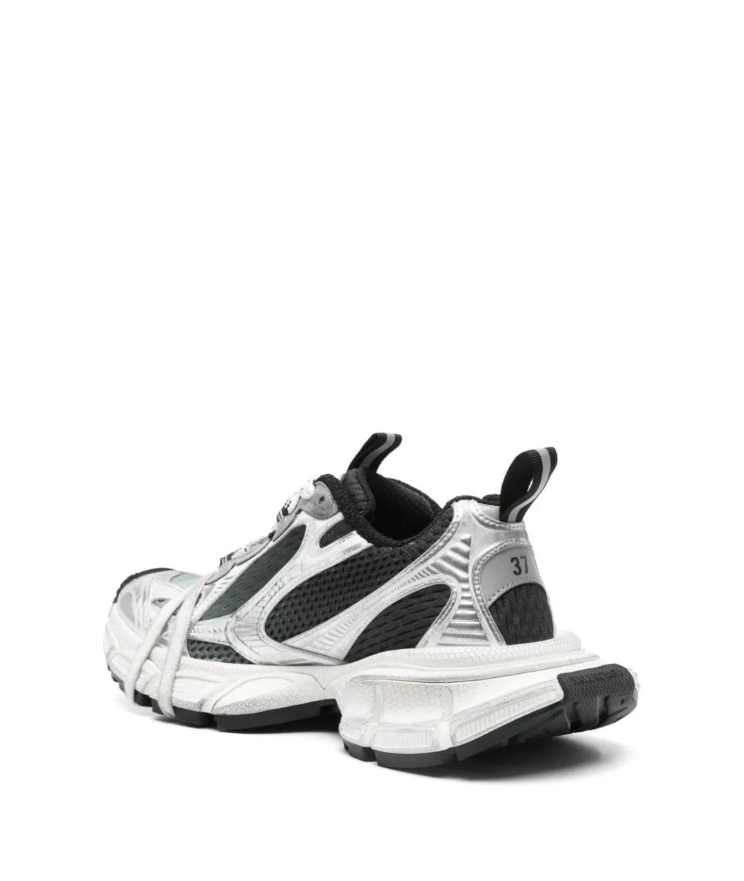 BALENCIAGA Серебряные синтетические кроссовки, фото 3