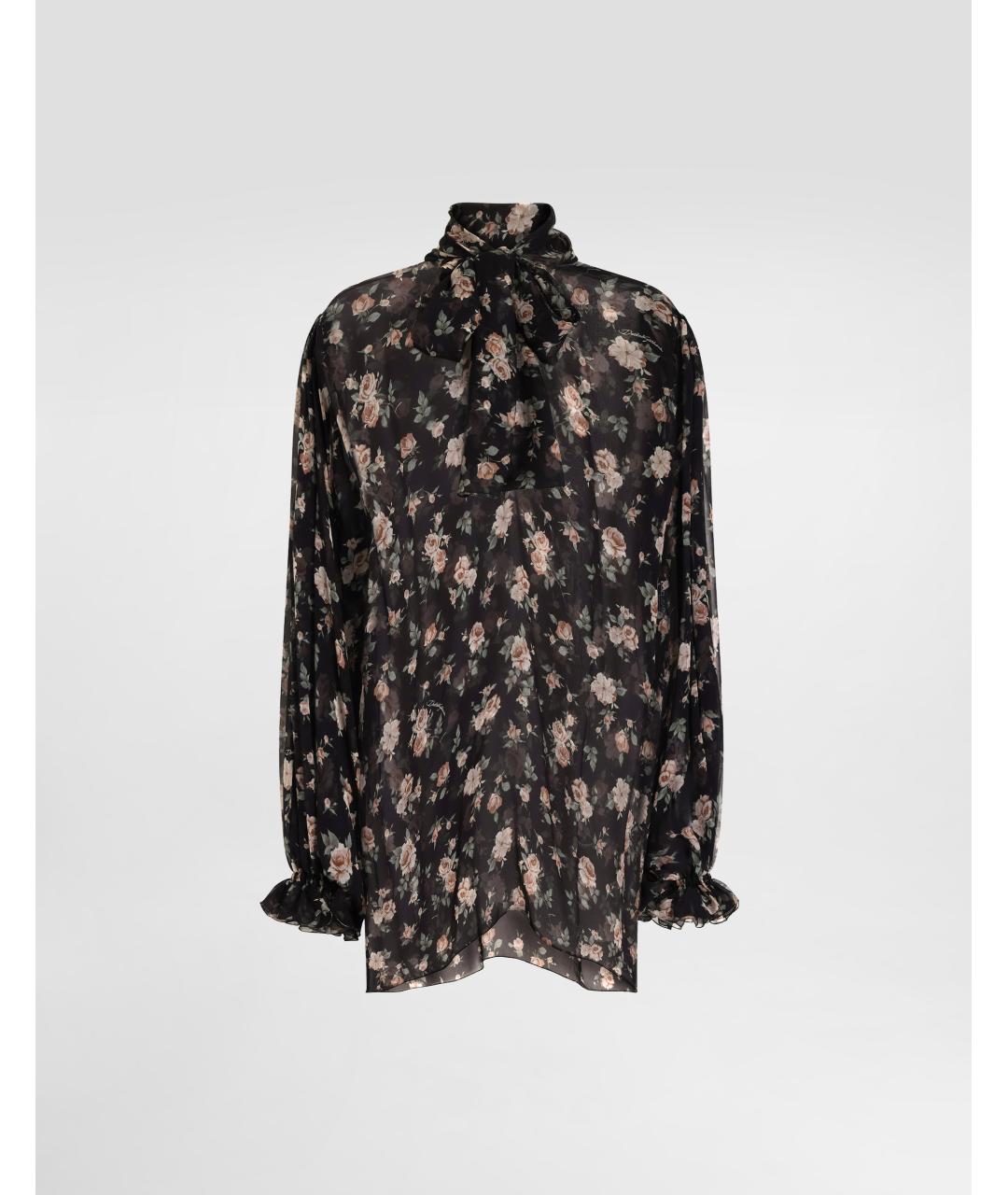 DOLCE&GABBANA Мульти шелковая блузы, фото 6