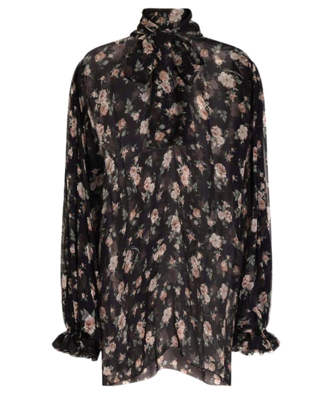 DOLCE&GABBANA Мульти шелковая блузы, фото 1
