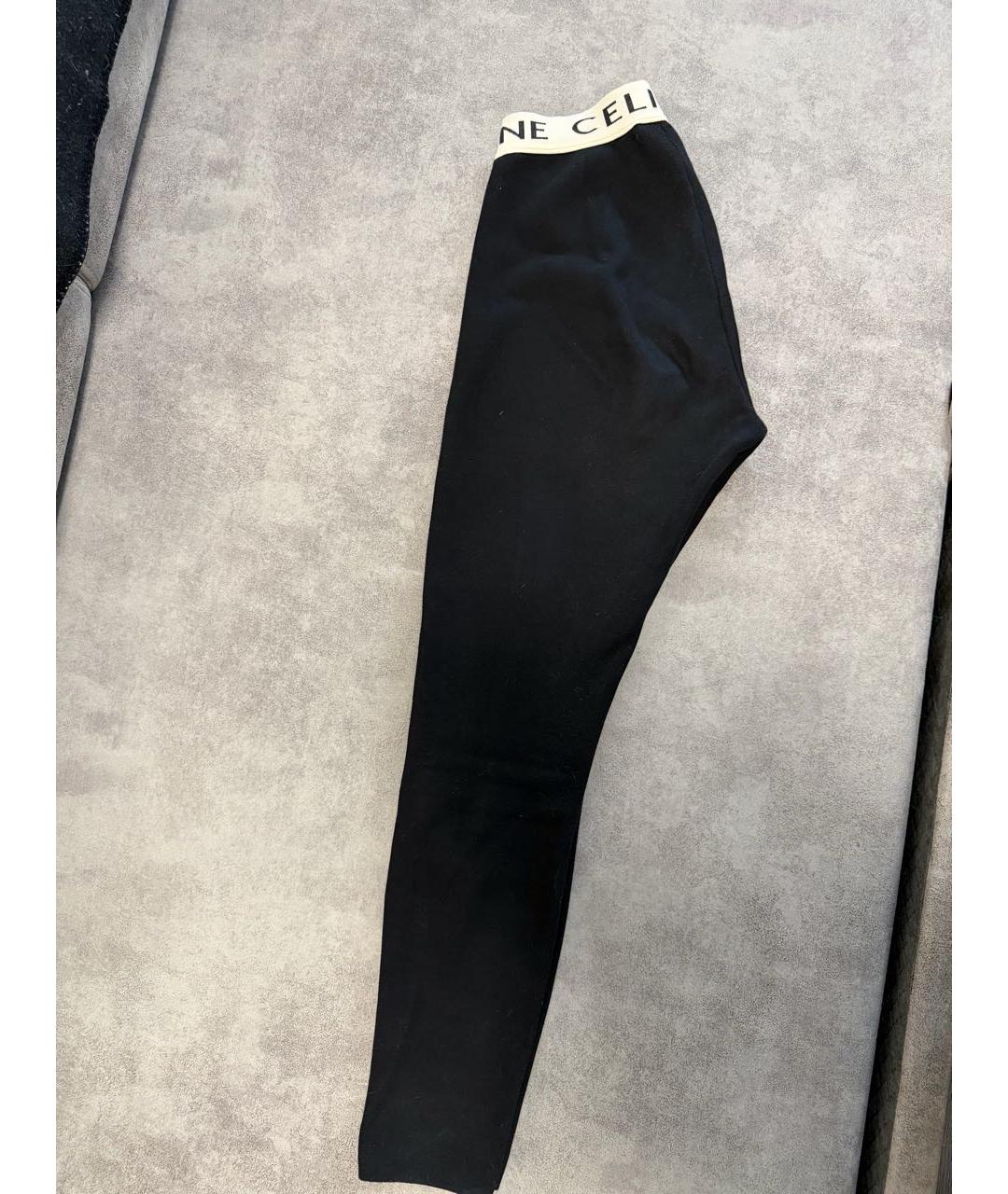CELINE Черные леггинсы и велосипедки, фото 2