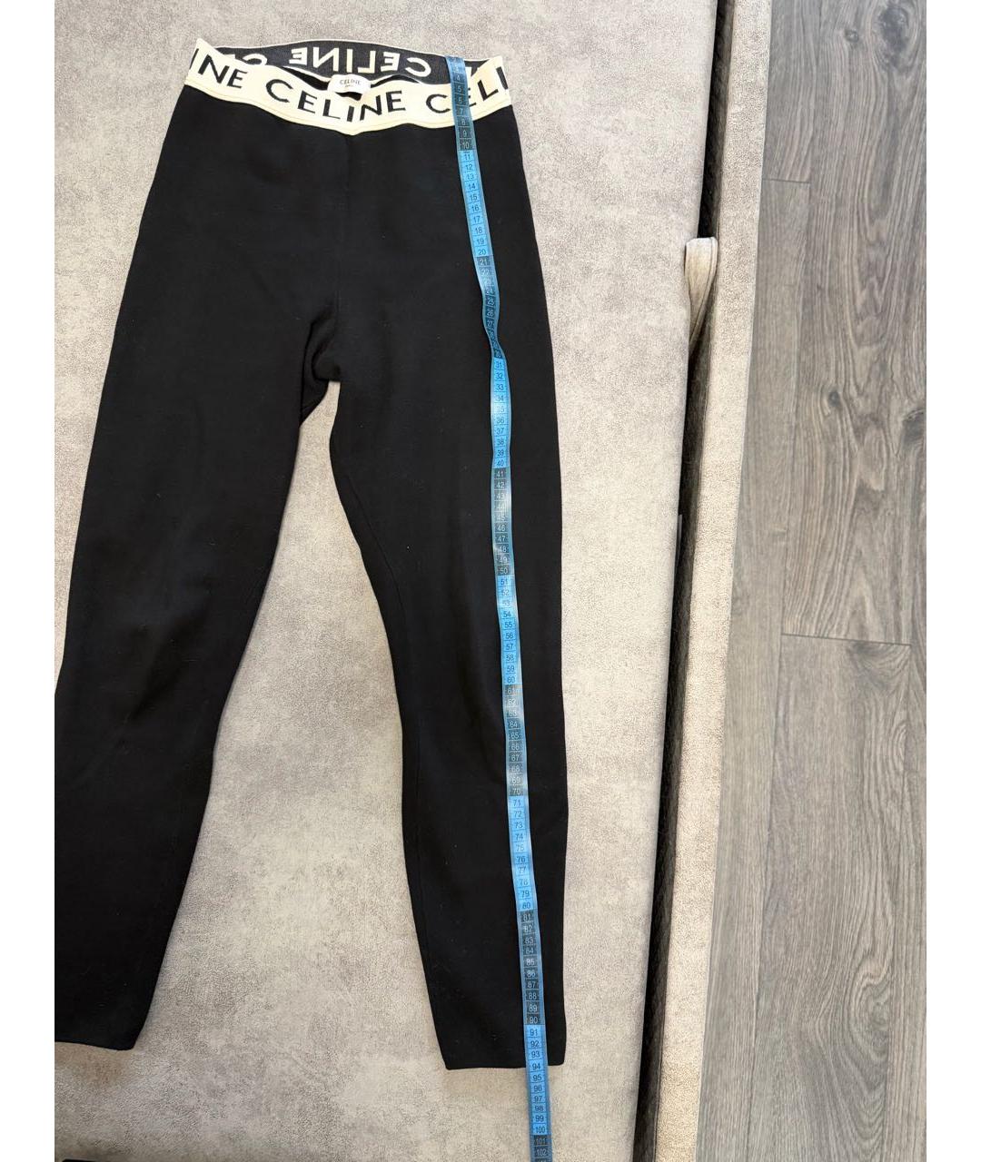 CELINE Черные леггинсы и велосипедки, фото 7