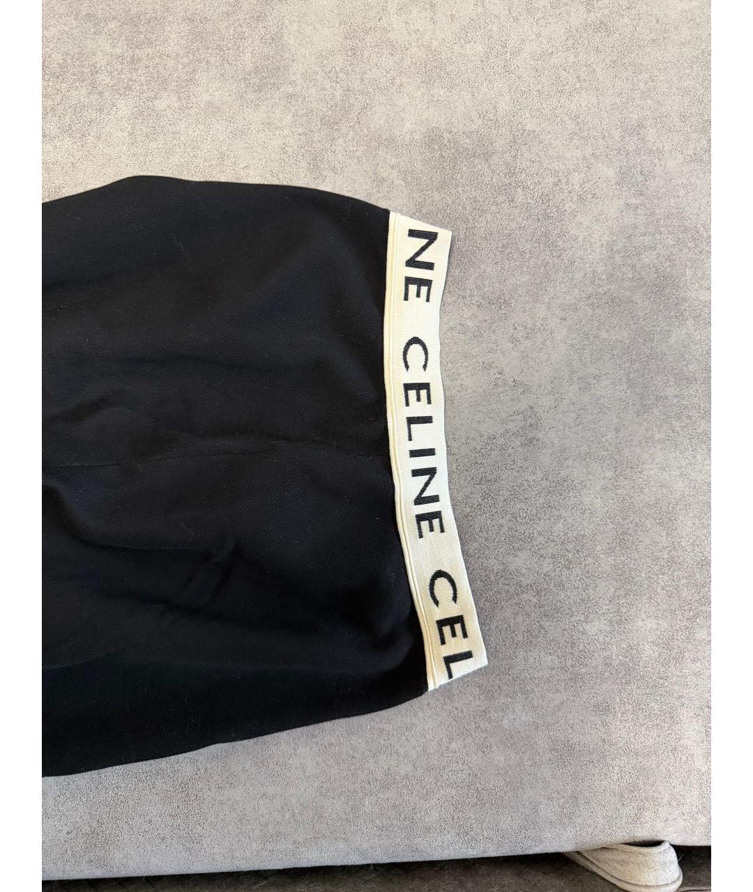 CELINE Черные леггинсы и велосипедки, фото 4