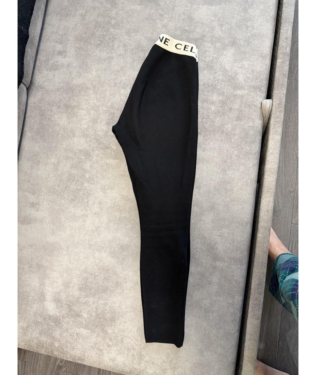 CELINE Черные леггинсы и велосипедки, фото 5