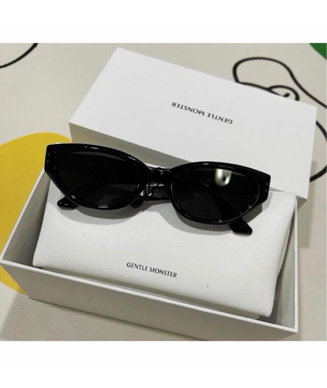 GENTLE MONSTER Черные пластиковые солнцезащитные очки, фото 4