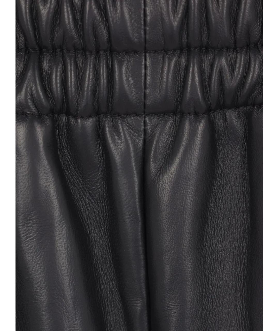 GUCCI Черные кожаные шорты, фото 4