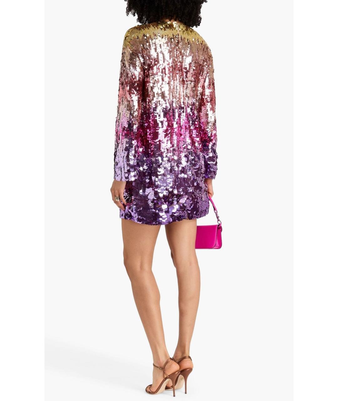 VALENTINO Мульти полиамидовое коктейльное платье, фото 3