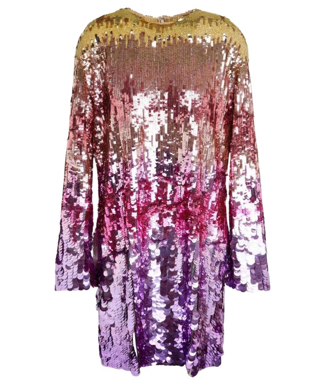 VALENTINO Мульти полиамидовое коктейльное платье, фото 1