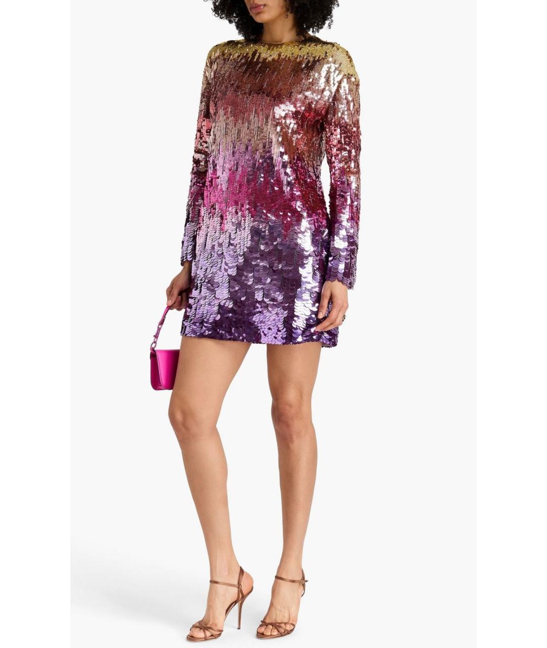 VALENTINO Мульти полиамидовое коктейльное платье, фото 2