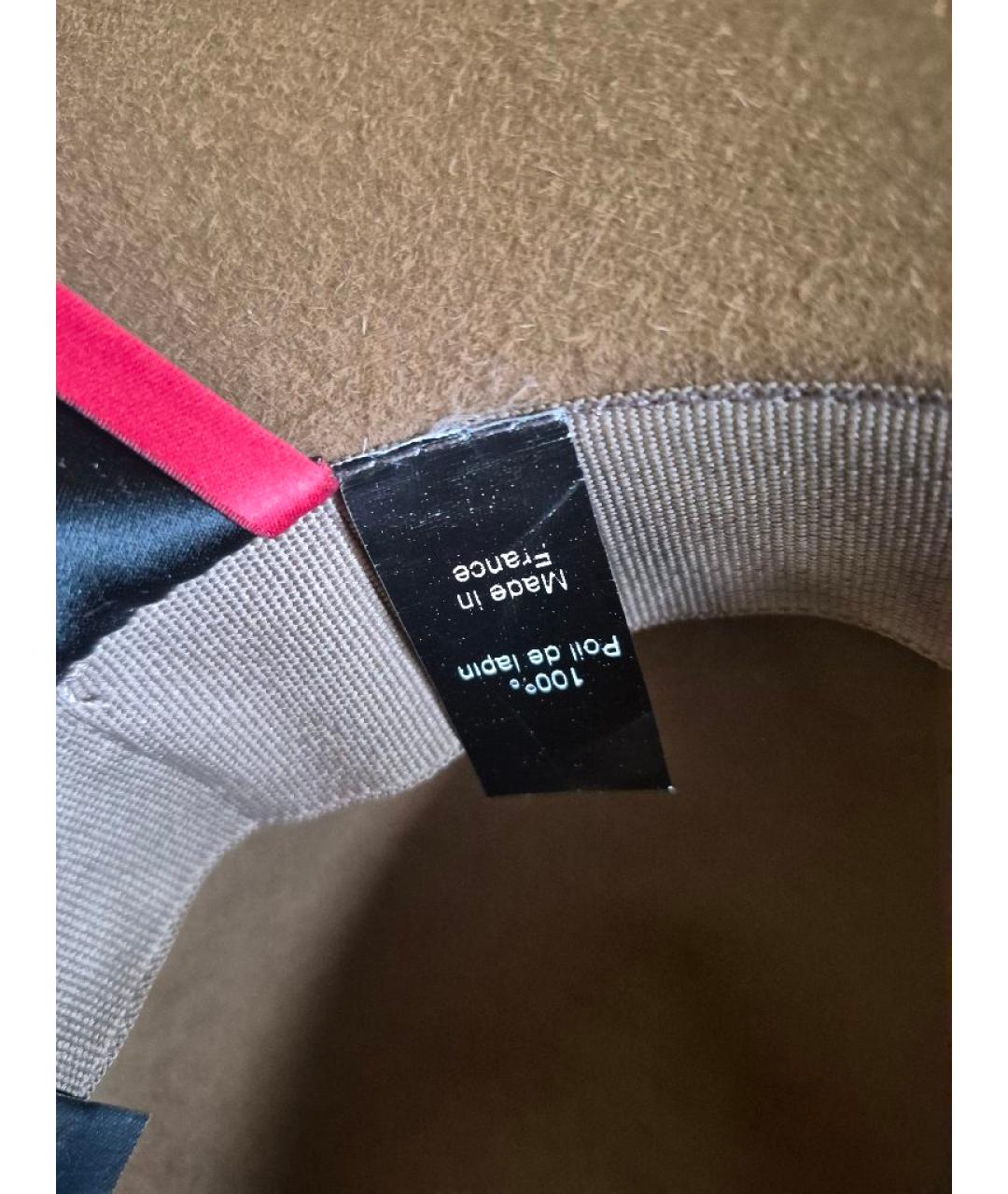 LANVIN Коричневая бархатная шляпа, фото 4