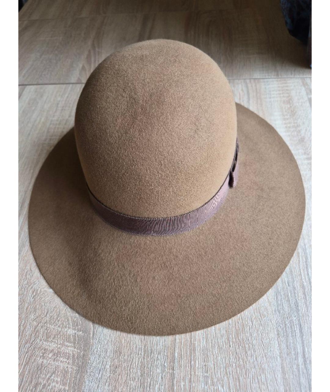 LANVIN Коричневая бархатная шляпа, фото 3