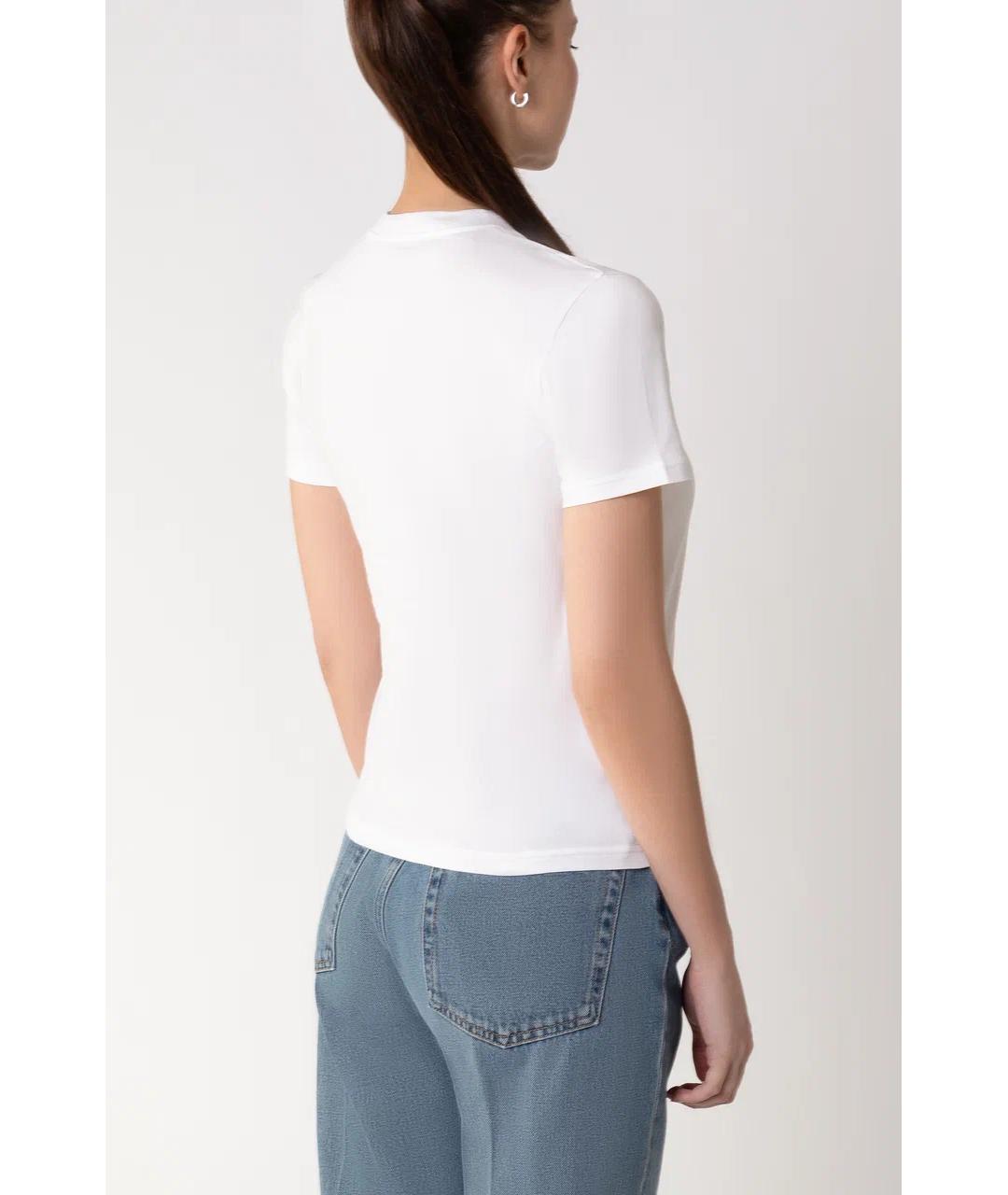 GUCCI Белая хлопковая футболка, фото 4