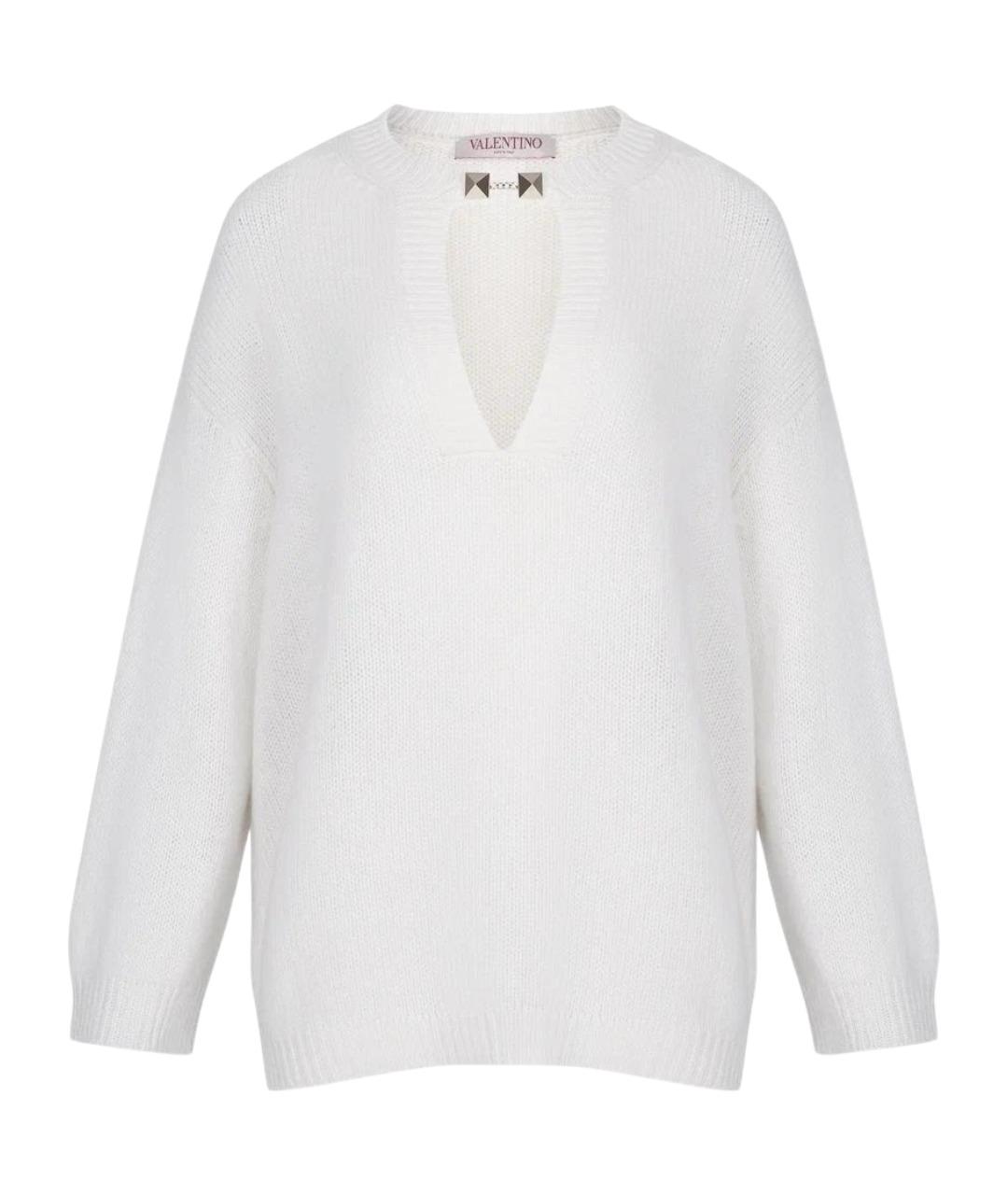 VALENTINO Белый кашемировый джемпер / свитер, фото 1