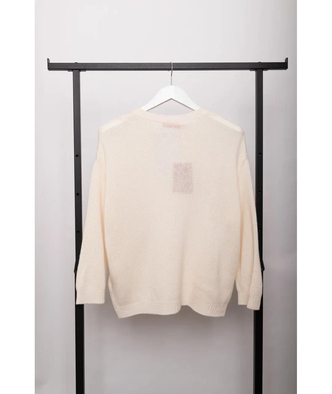 VALENTINO Белый кашемировый джемпер / свитер, фото 7