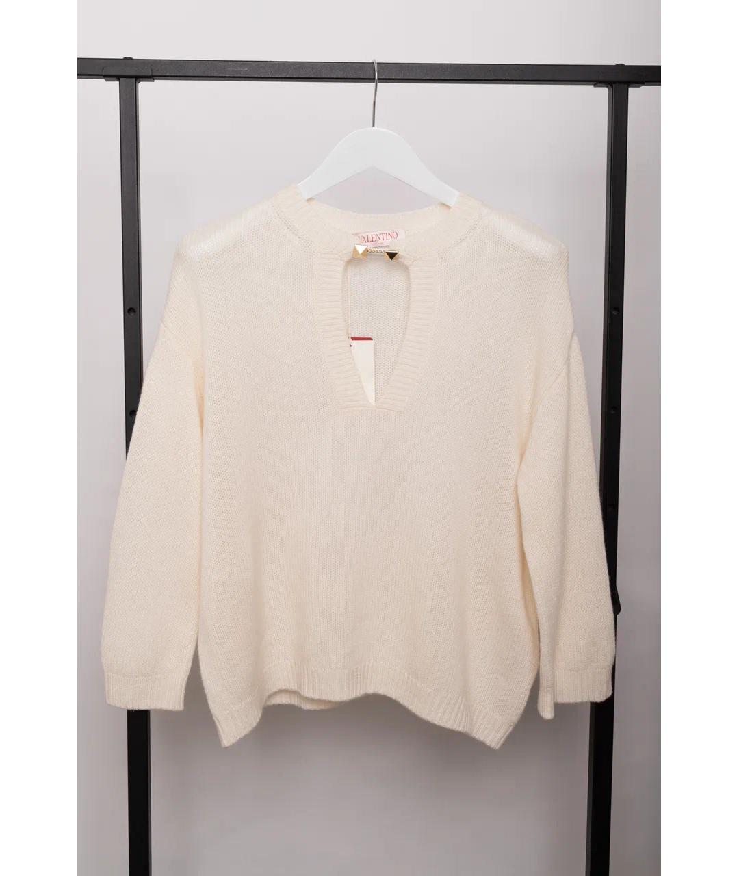 VALENTINO Белый кашемировый джемпер / свитер, фото 5