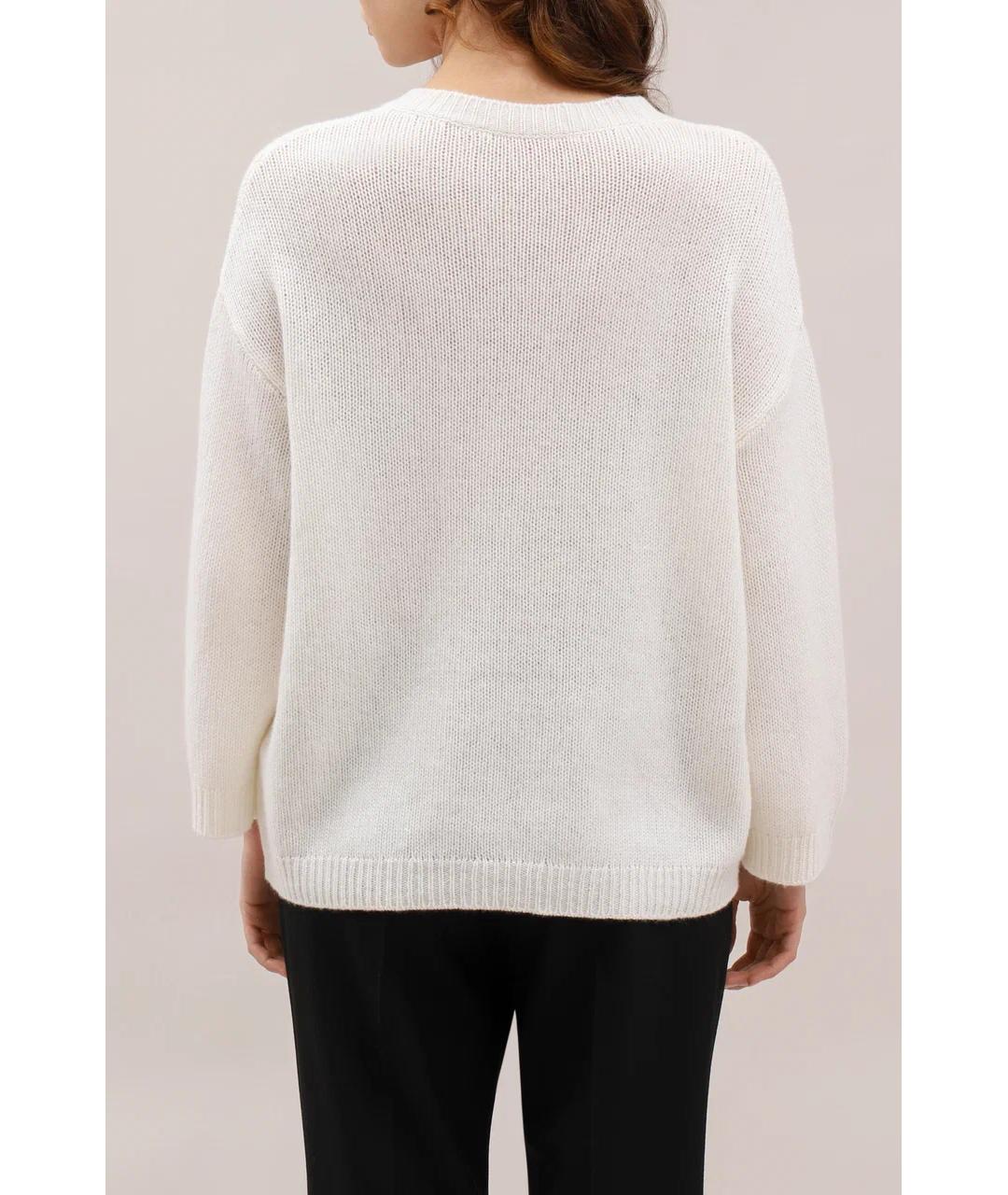 VALENTINO Белый кашемировый джемпер / свитер, фото 3