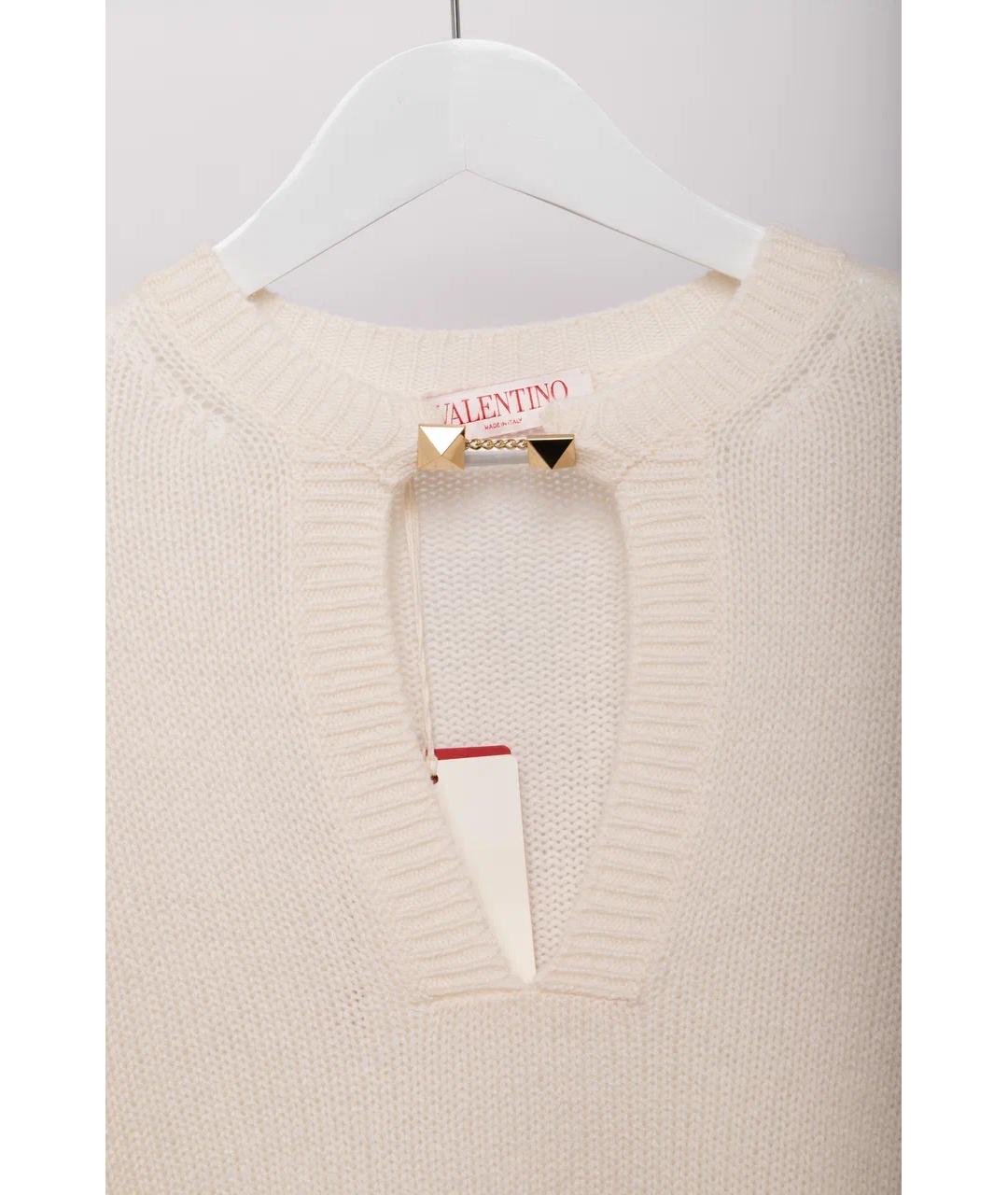 VALENTINO Белый кашемировый джемпер / свитер, фото 6