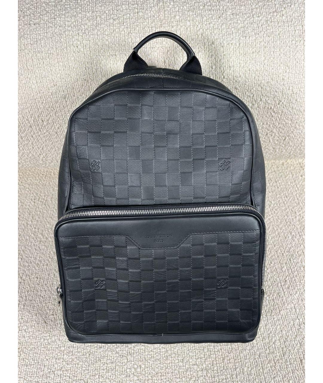 LOUIS VUITTON Черный кожаный рюкзак, фото 9