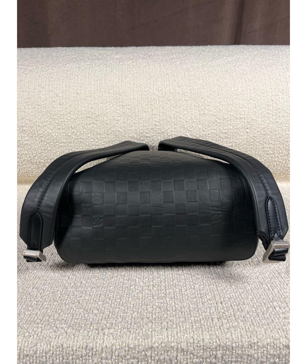 LOUIS VUITTON Черный кожаный рюкзак, фото 6