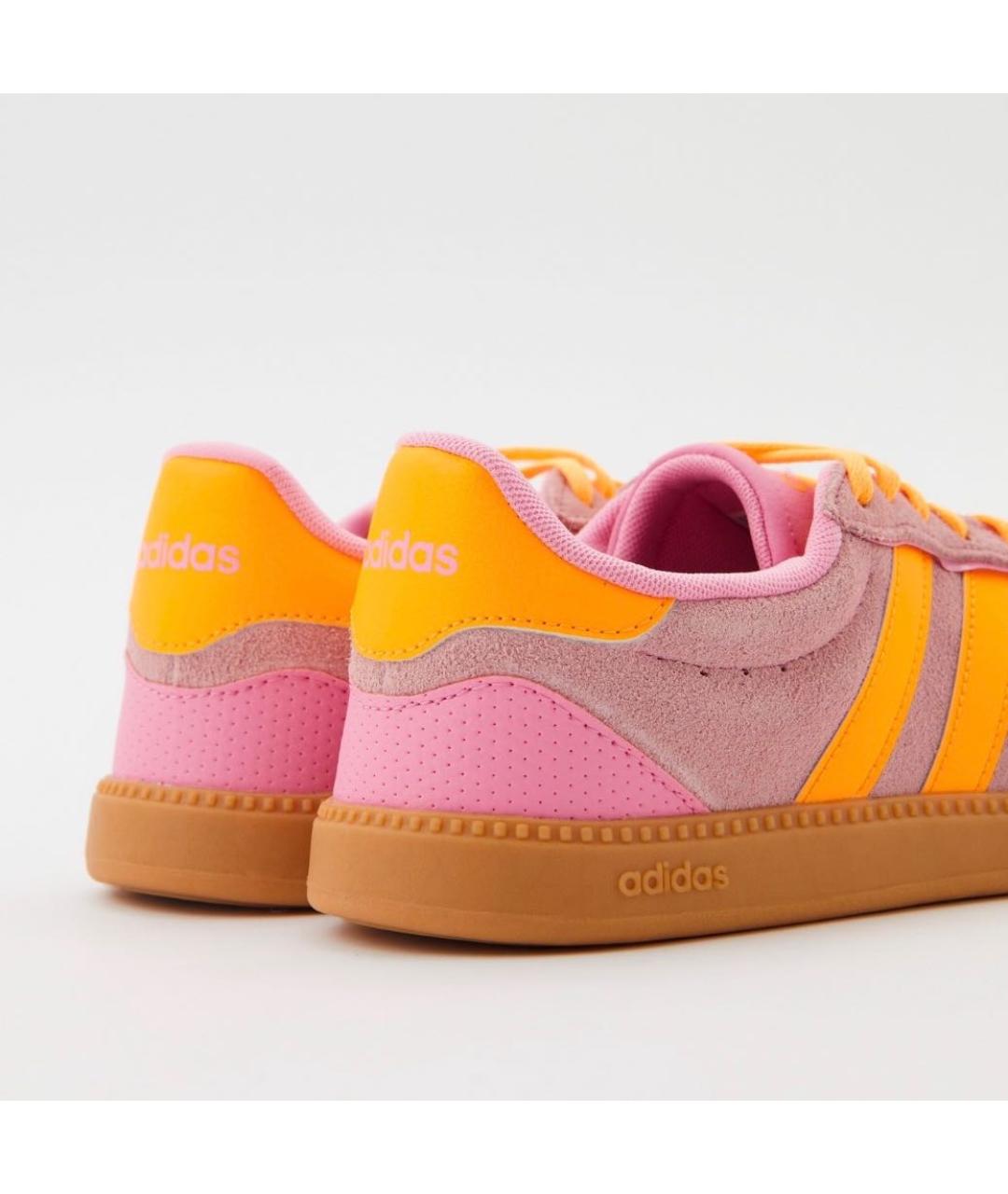 ADIDAS Розовые замшевые кроссовки, фото 5