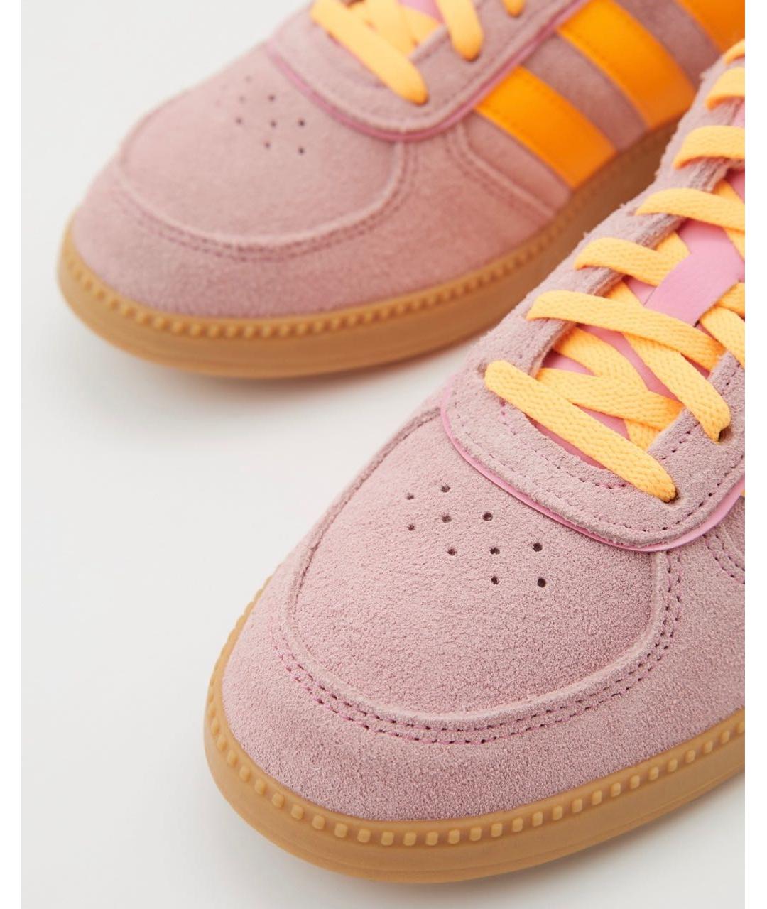 ADIDAS Розовые замшевые кроссовки, фото 3