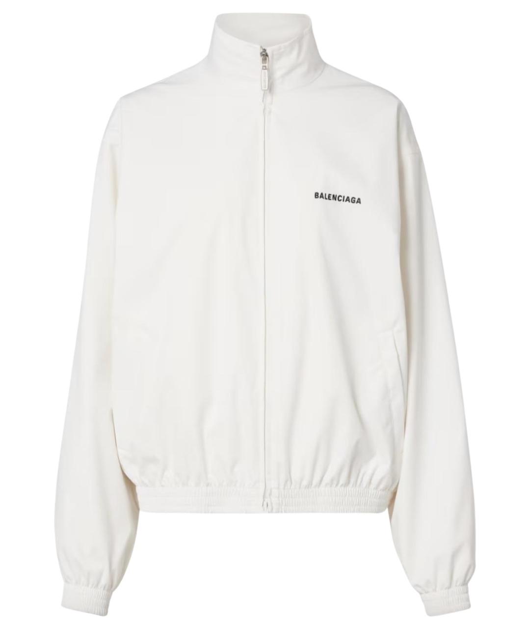 BALENCIAGA Белая полиэстеровая куртка, фото 1