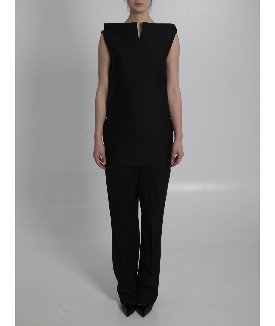 BALENCIAGA Черное шерстяное коктейльное платье, фото 5