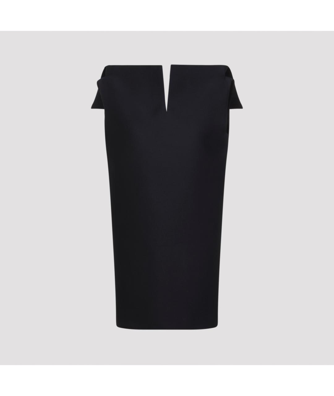 BALENCIAGA Черное шерстяное коктейльное платье, фото 2